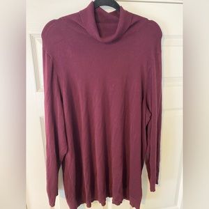 Turtle neck tunic sweater